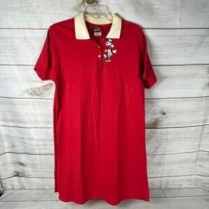 Mickey Unlimited Minnie Mouse Dress Women's Medium Red Jerry Leigh DISCOLORATION